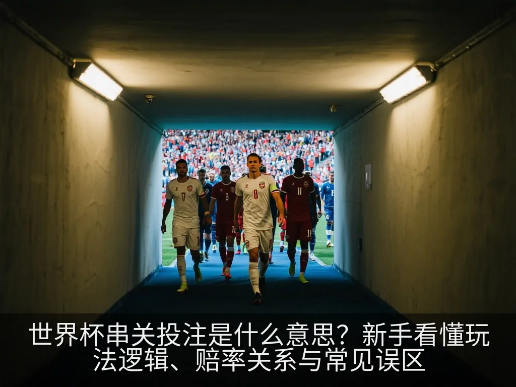 世界杯赔率计算与2串1、3串1结构示意图
